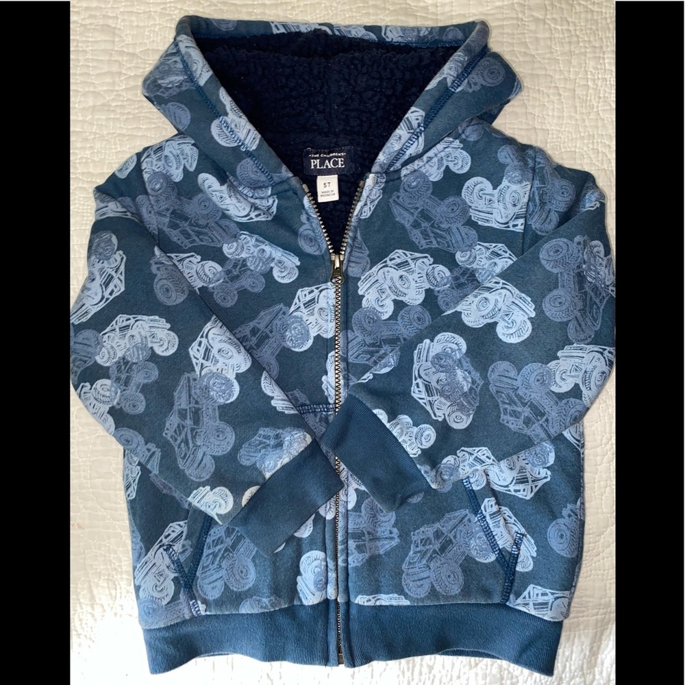 Children’s place thick layered zip hoodie